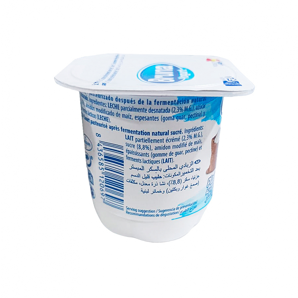 Yogurt pasteurizado natural azucarado Bruna (4 x 125 g / 4.41 oz) - Miniatura 3