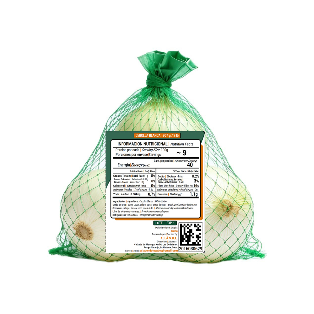 Cebolla Blanca ALLÁ (907 g / 2 lb) - Miniatura 4