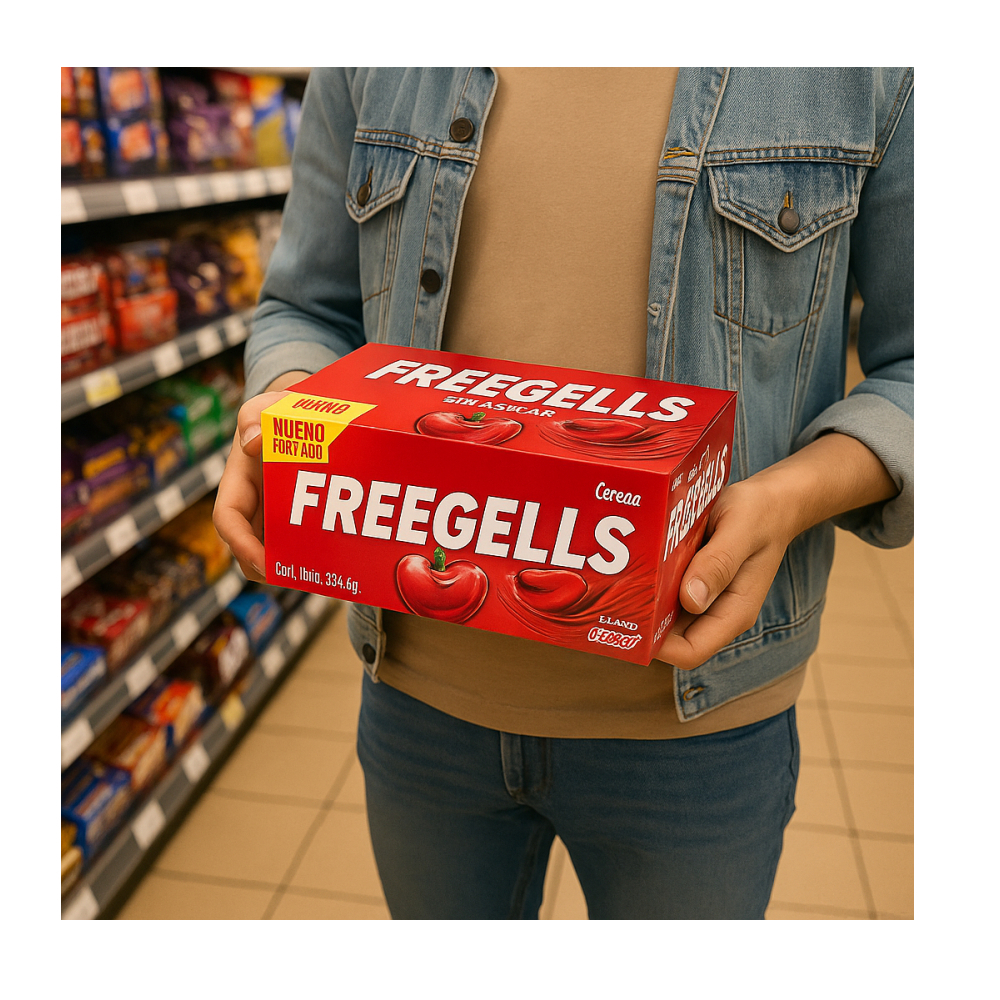 Caramelos duros sabor a cereza y mentol Freegells (334.8 g / 11.80 oz) - Miniatura 4