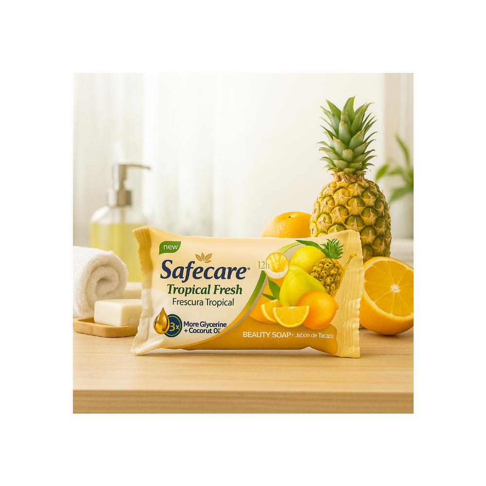 Jabón de tocador frescura tropical Safecare (80 g / 2.8 oz) - Miniatura 4