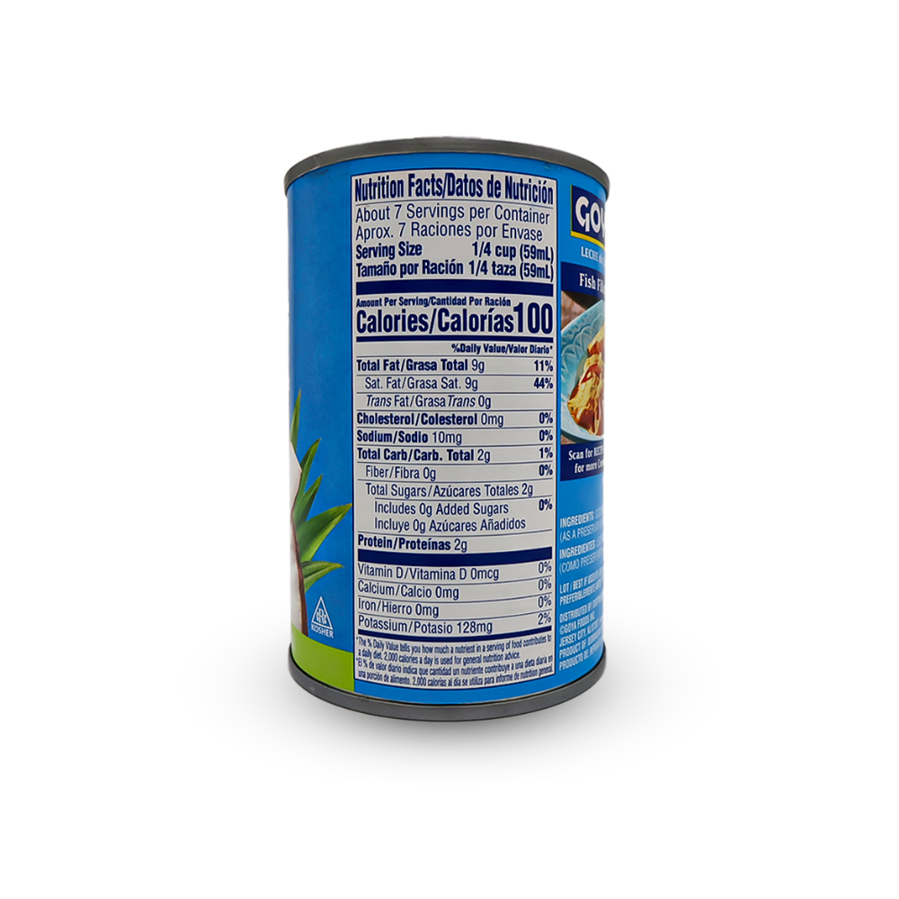 Leche de coco Goya (400 ml / 13.5 floz) - Miniatura 4
