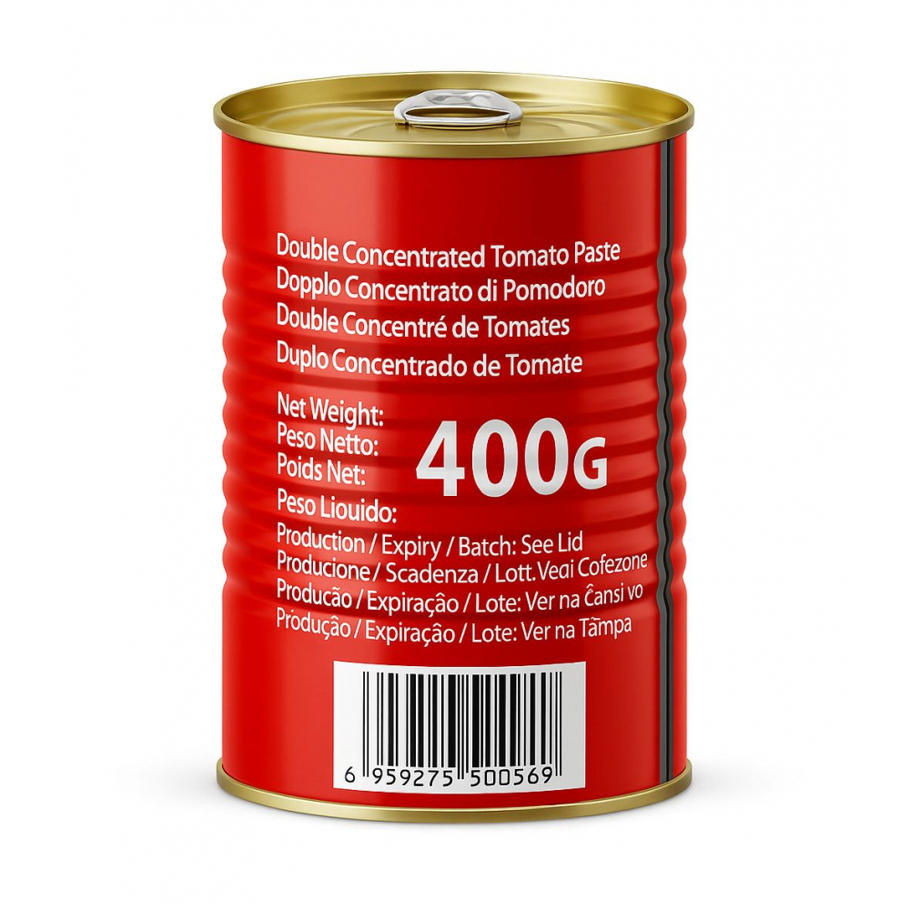 Pasta de tomate doble concentrado Fine Tom (400 g / 14.10 oz) - Miniatura 2
