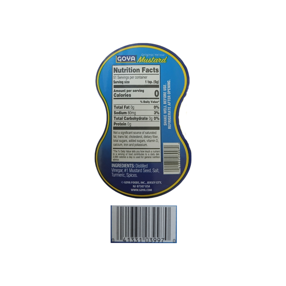 Mostaza Goya (255 g / 9 oz) - Miniatura 3