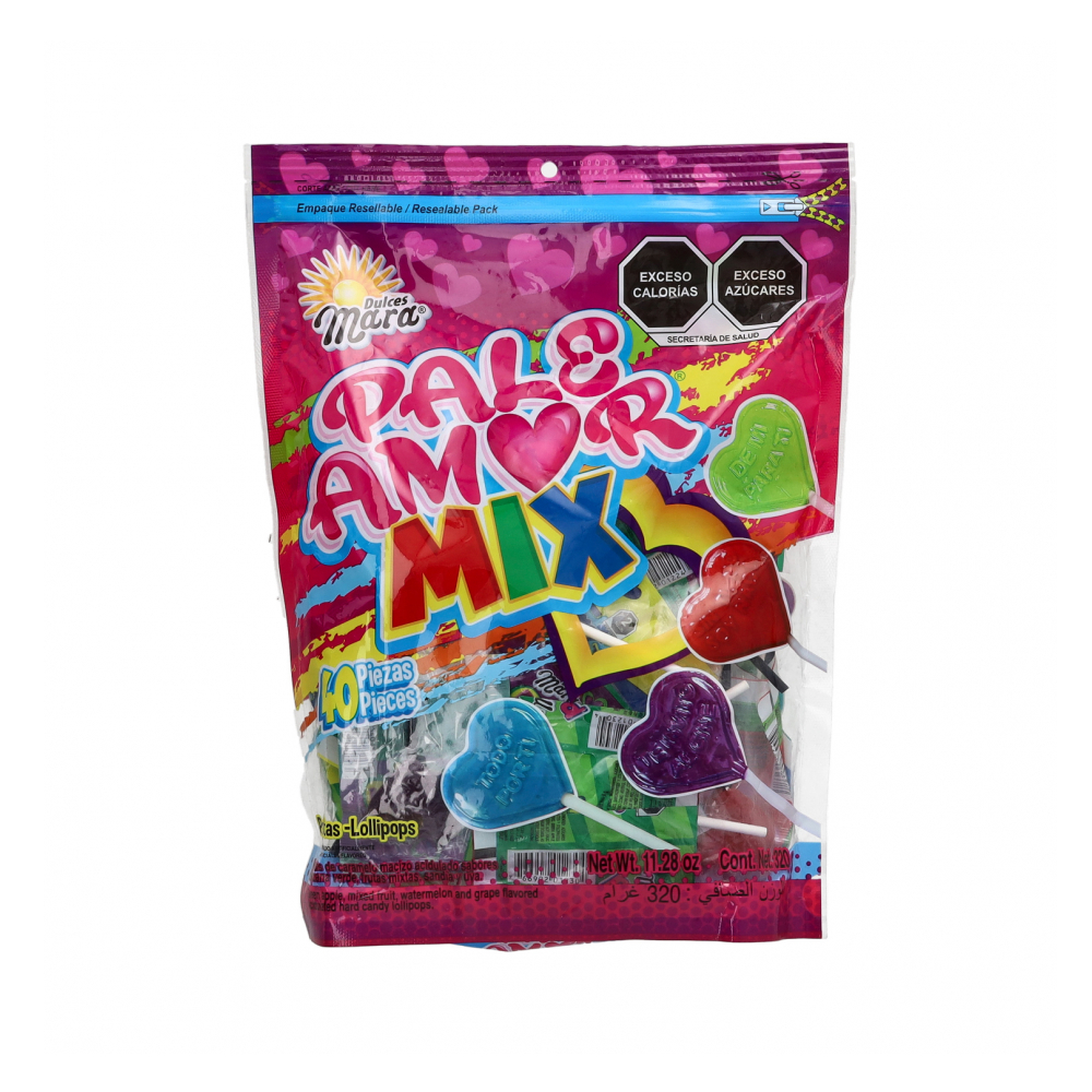 Paletas de caramelos sabores mixtos Paleamor (320 g / 11.28 oz) - Miniatura 3