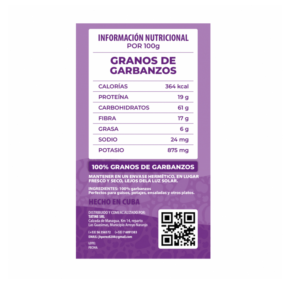 Garbanzos Campo Vivo (6 x 1 kg / 2.2 lb) - Miniatura 2