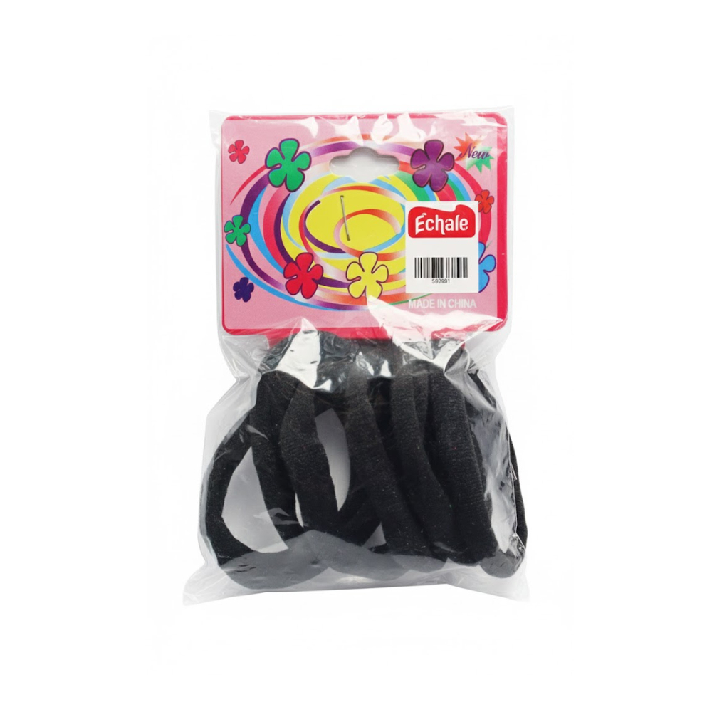 Ligas para el cabello color negro Échale (6 U) - Miniatura 3