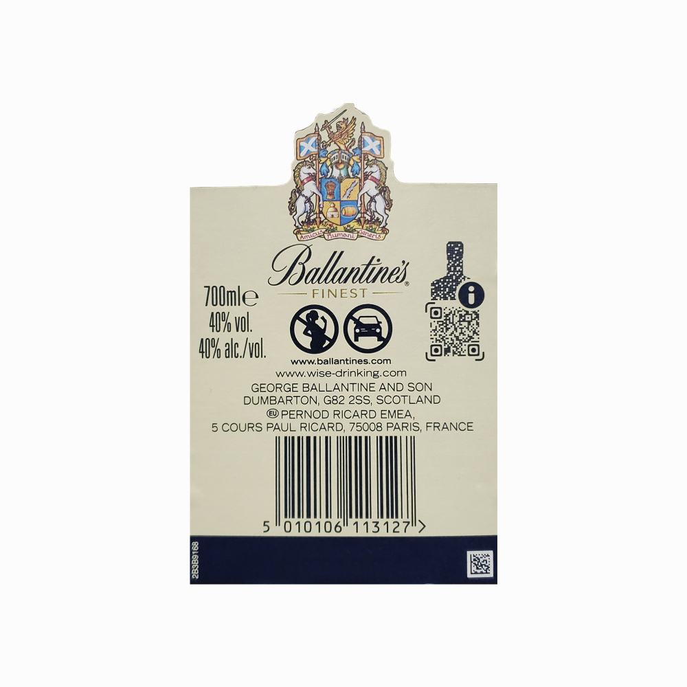Whisky Escocés Mezclado Finest Ballantine’s (2 x 700 ml) - Miniatura 3