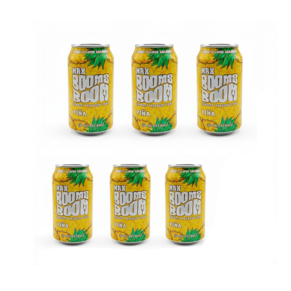 Mercatoria - Refresco Piña Max Booms Boom (6 x 330 ml)