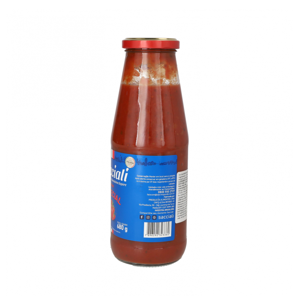 Puré de tomate condimentado Sacciali (680 g / 1.49 lb) - Miniatura 4