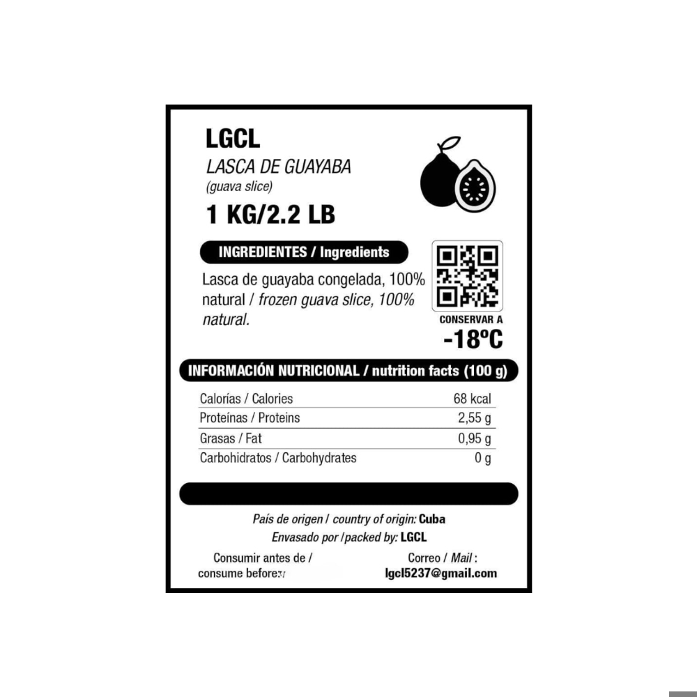 Lasca de guayaba LGCL (1 kg / 2.2 lb) - Miniatura 3