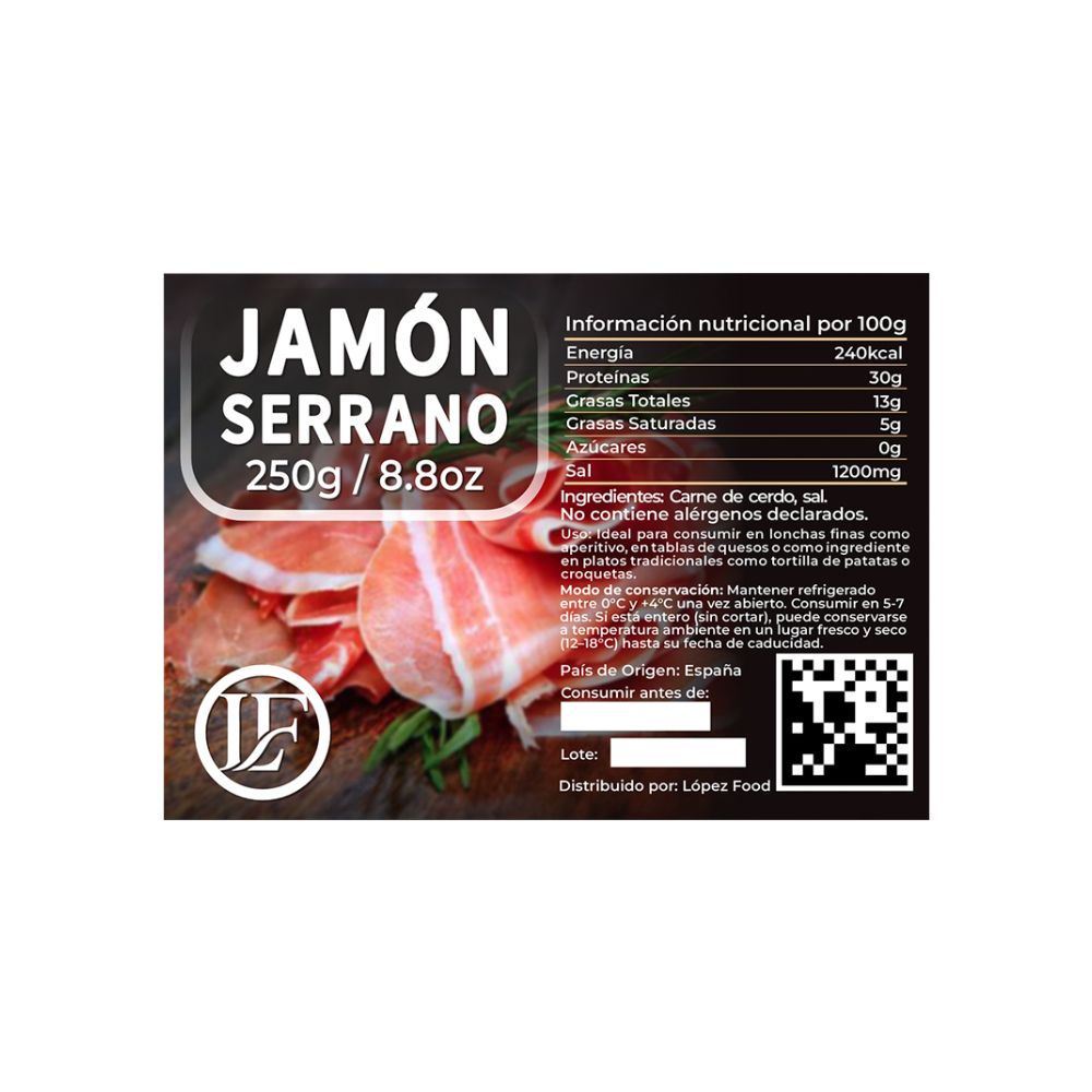 Jamón serrano LF (250 g / 8.8 oz) - Miniatura 3
