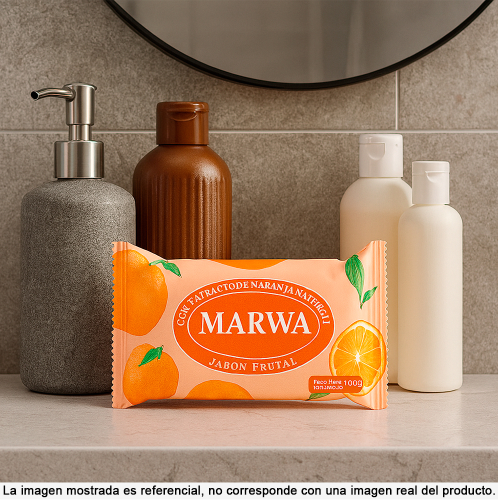 Jabón frutal con extracto de naranja Marwa (100 g / 3.5 oz) - Miniatura 4