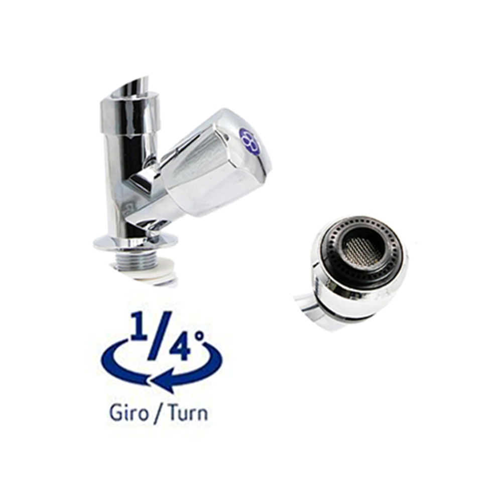 Grifo individual de ABS cromado para fregadero Griven - Miniatura 2