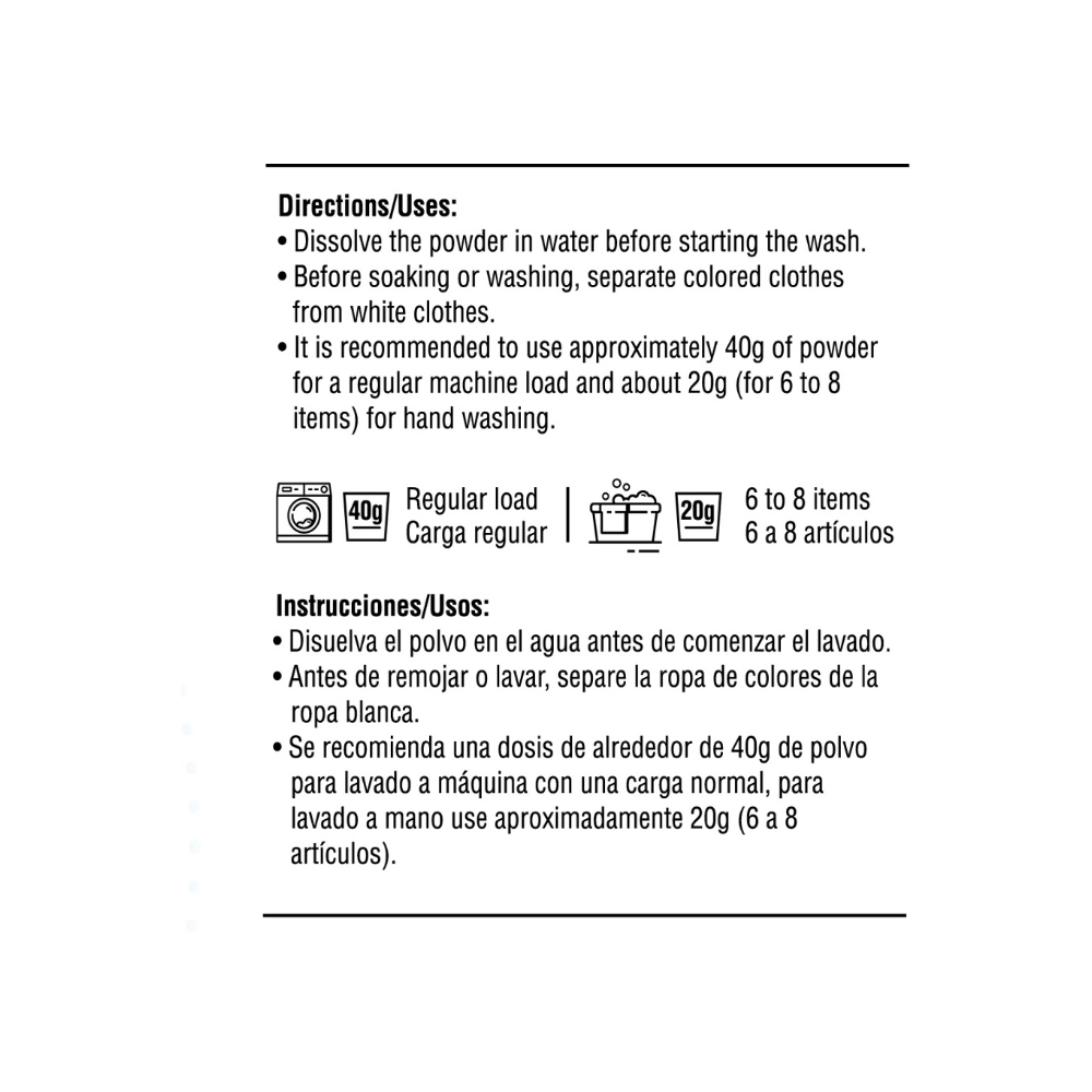 Detergente en polvo con aroma a flores YEYA (500 g / 1.1 lb) - Miniatura 3