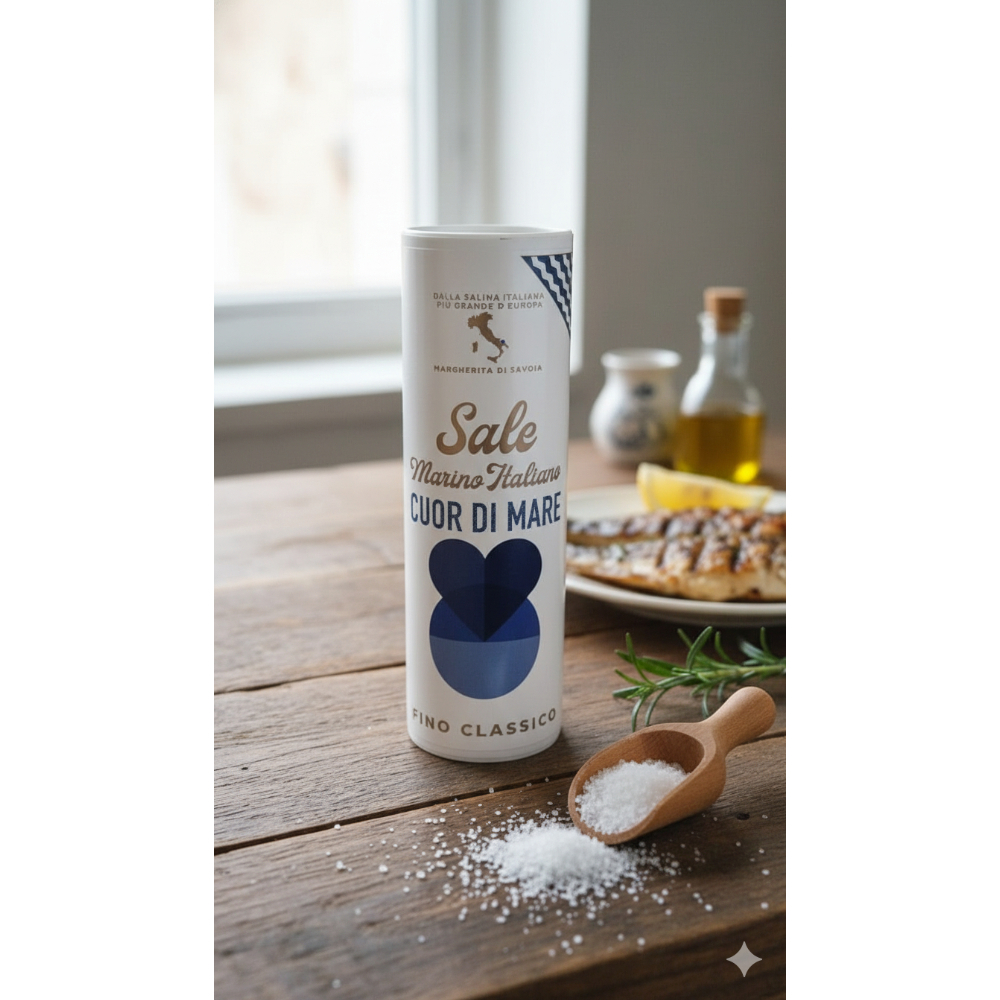 Salero con sal marina fina Cuor Di Mare (250 g / 8.81 oz) - Miniatura 4