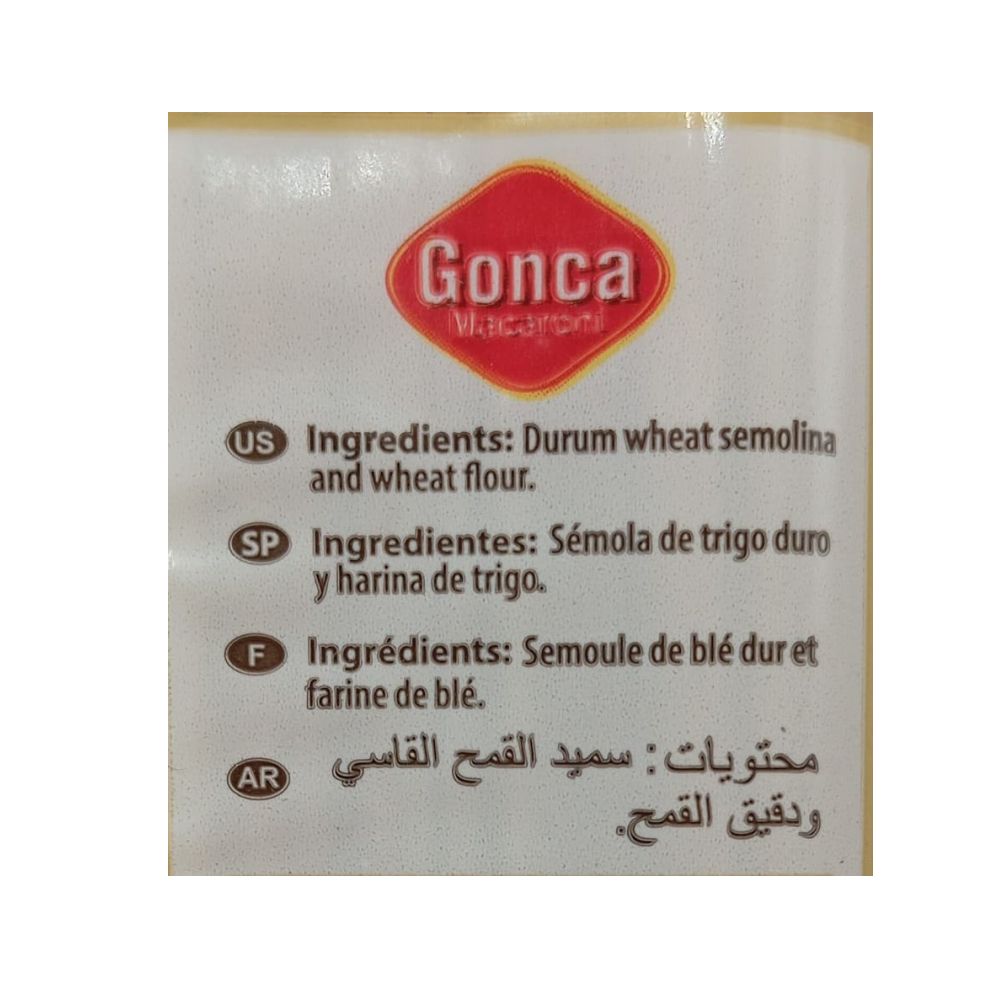 Pastas cortas -coditos- Gonca (500 g / 1.1 lb) - Miniatura 4