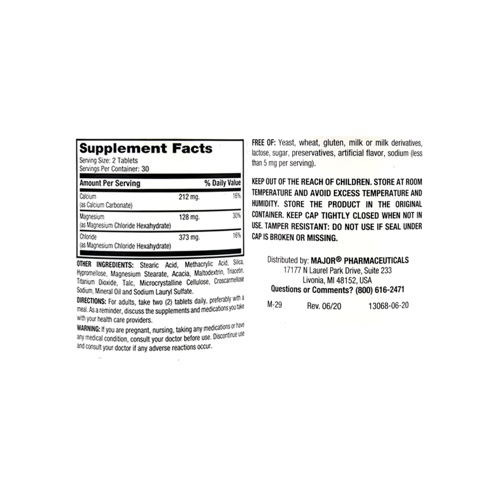 MagDelay. Cloruro de magnesio 64 mg Major (60 tabletas) - Miniatura 2