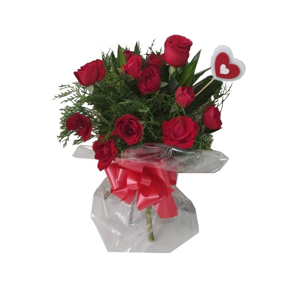 Ramo de 12 rosas de un solo color Ola Flowers - Miniatura 2