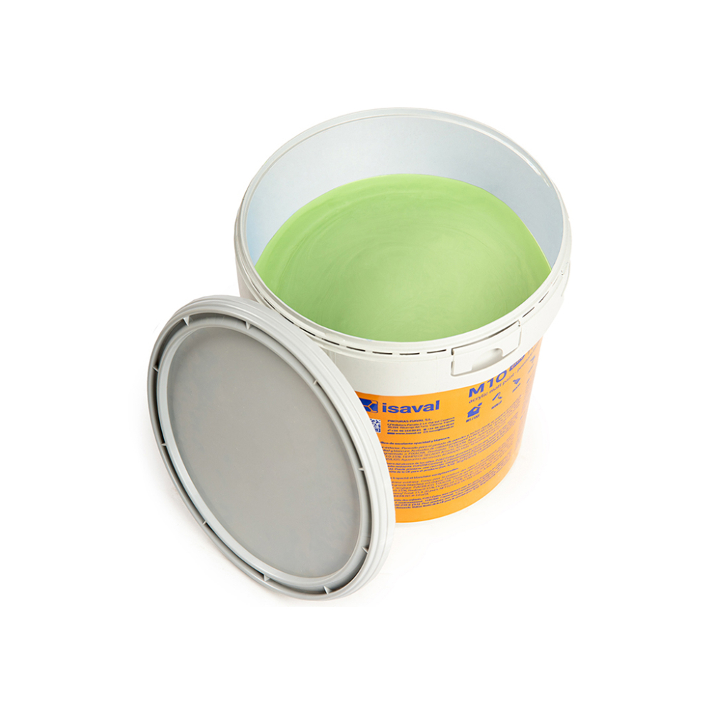 Pintura acrilica interior y exterior color verde cálido M - 10 Isaval (5 Kg / 11 lb) - Miniatura 3