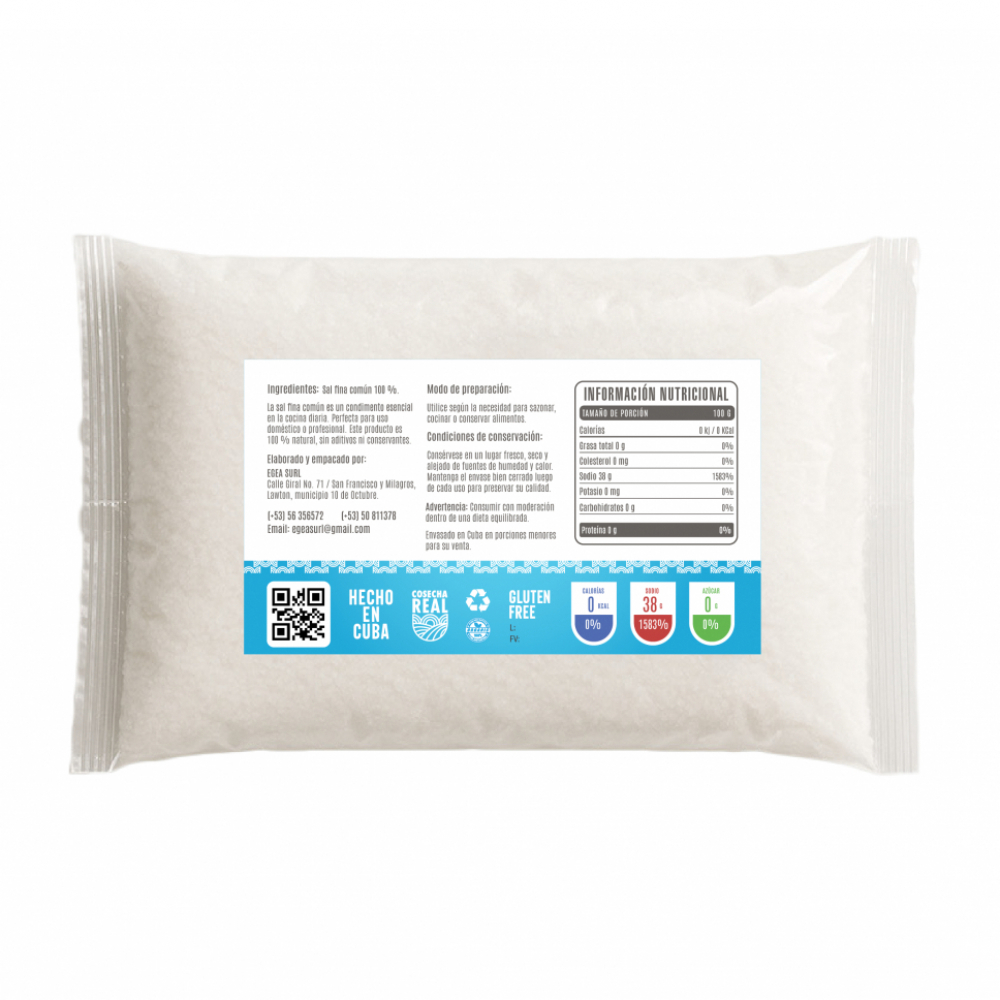 Sal fina común Cosecha Real (5 x 1 kg / 2.2 lb) - Miniatura 3