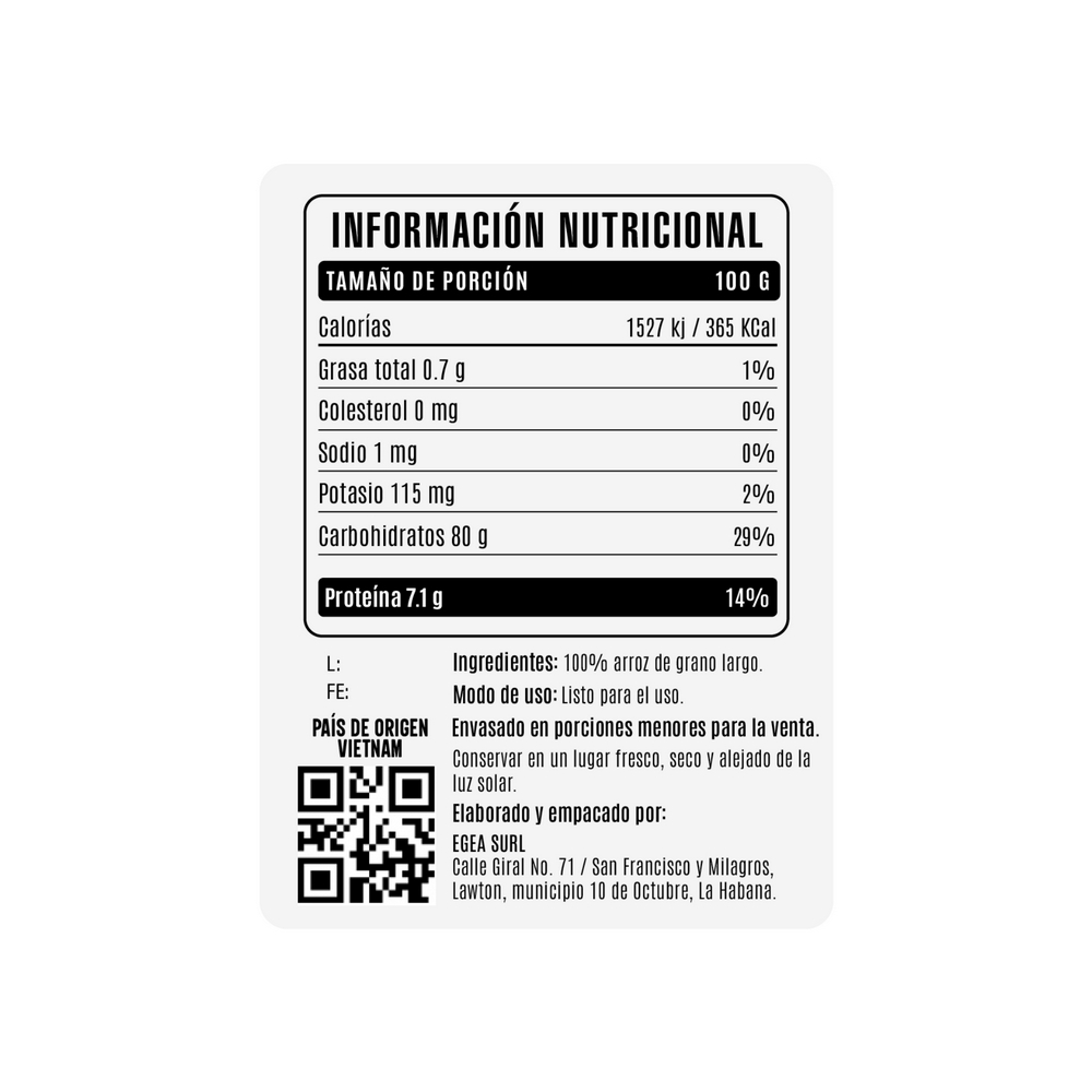 Arroz de grano largo Cosecha Real (6 x 2.27 kg / 5 lb) - Miniatura 4