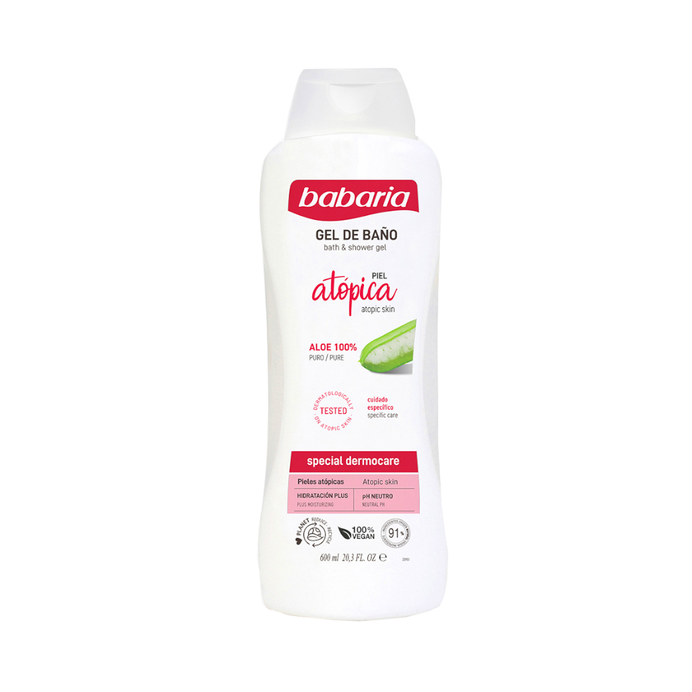 Gel de baño para piel atópica Babaria (600 ml) - Miniatura 4
