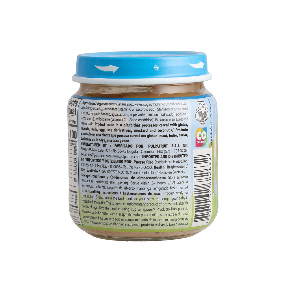 Compota de banano Baby Fruit (113 g / 4 oz) - Miniatura 4