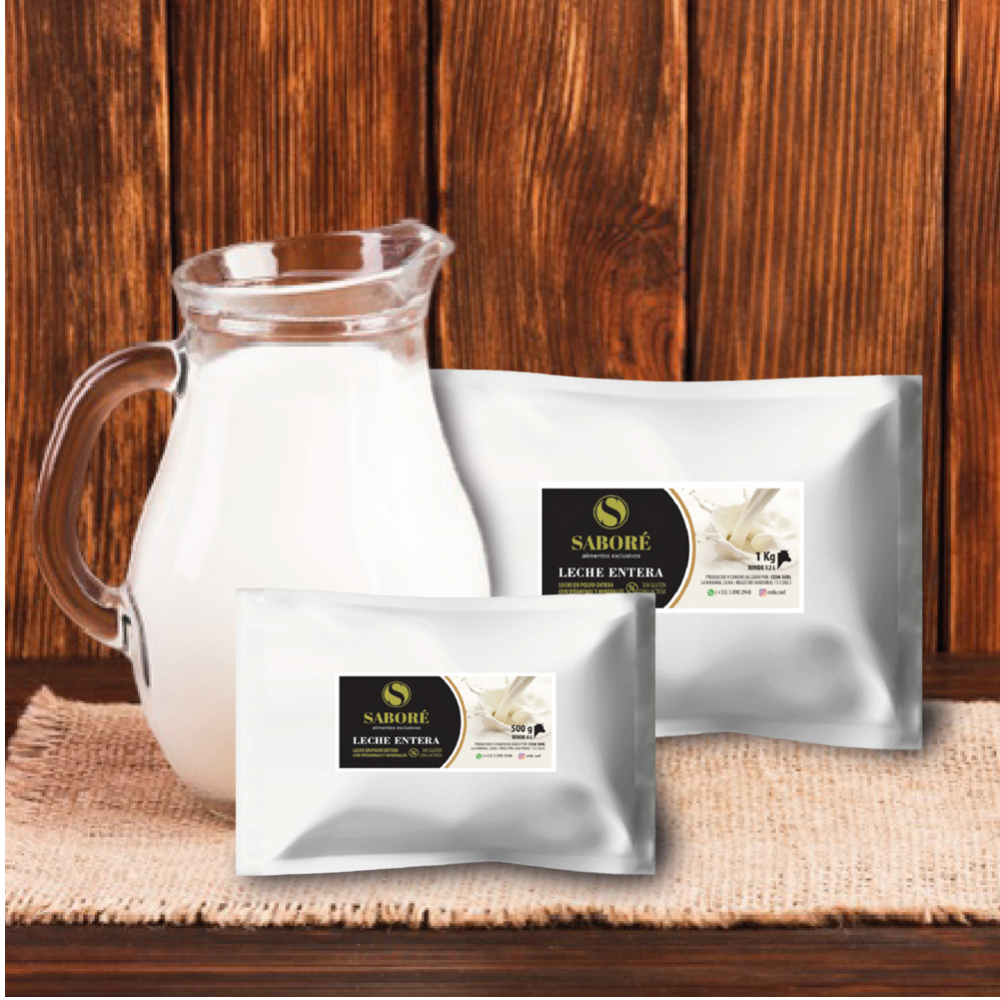 Leche entera en polvo Saboré (500 g / 1.10 lb) - Miniatura 4