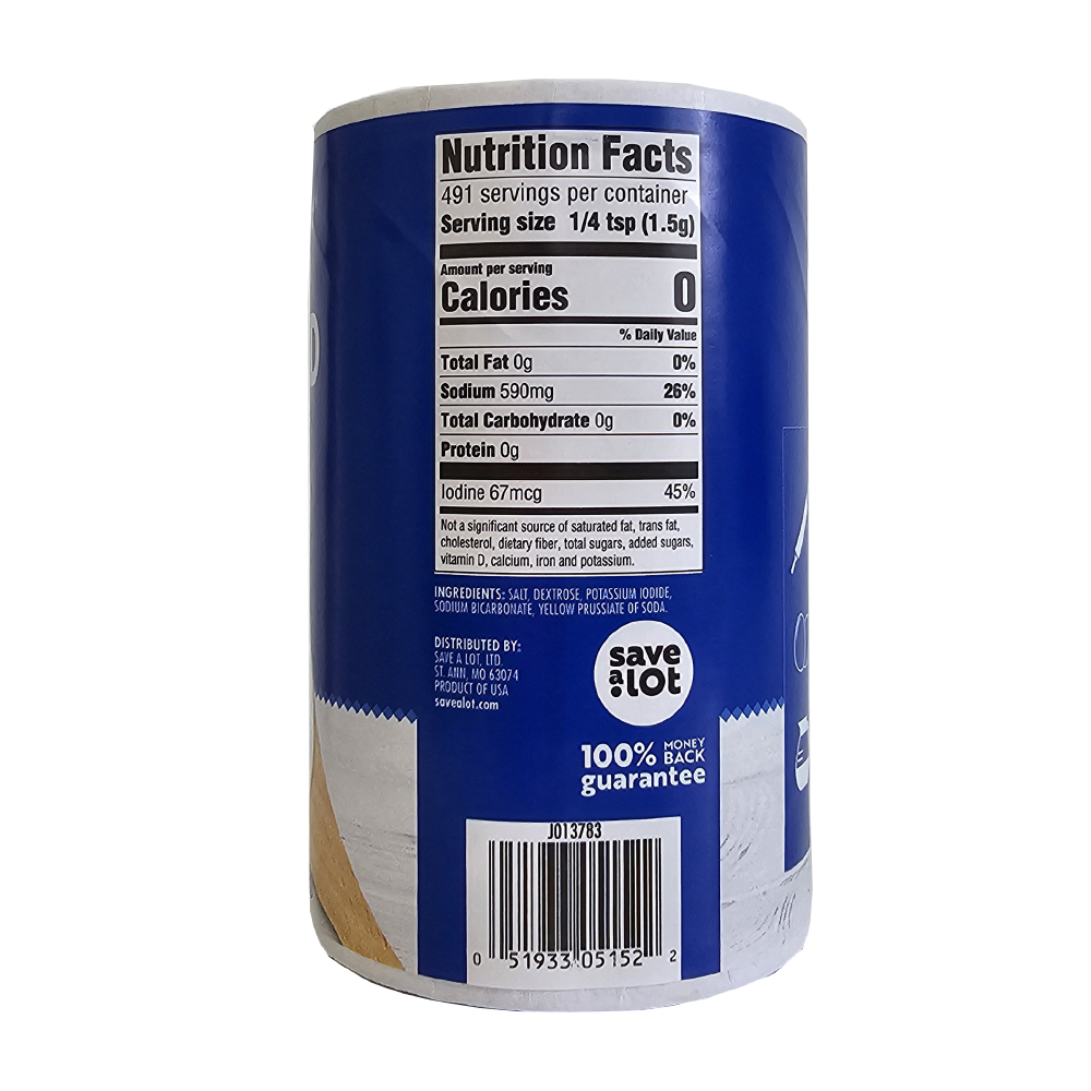 Sal yodada Marcum (737 g / 1.6 lb) - Miniatura 4