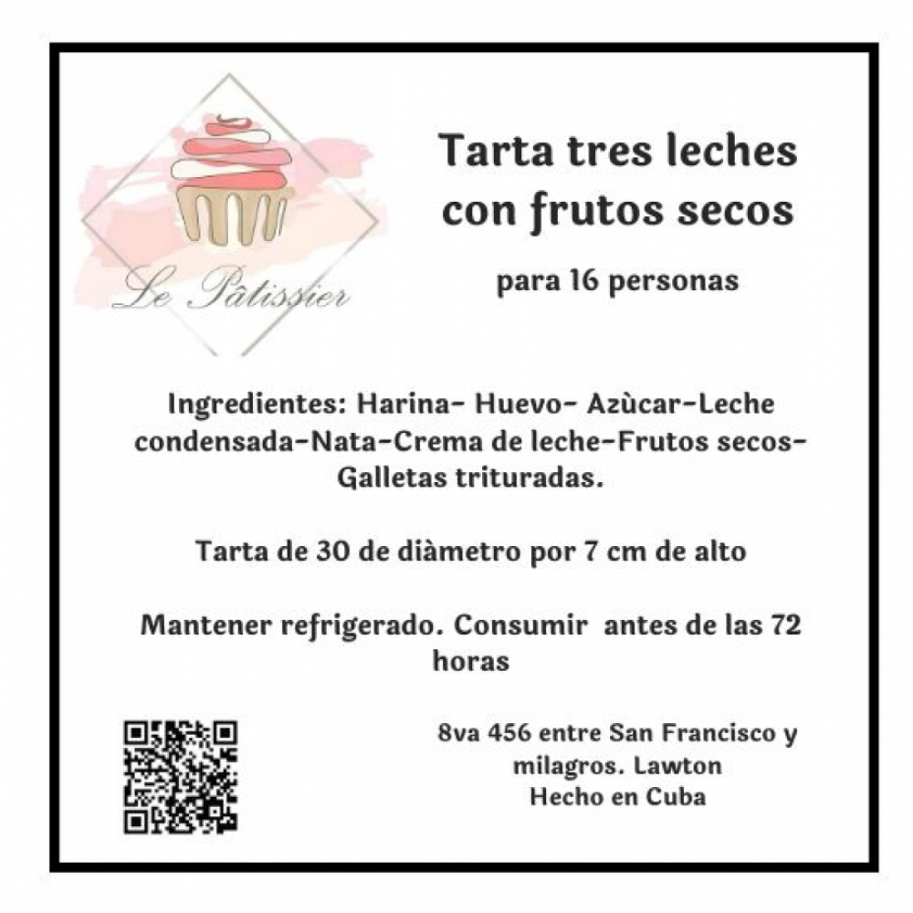 Tarta tres leches con frutos secos para 16 personas Le Patissier - Miniatura 4