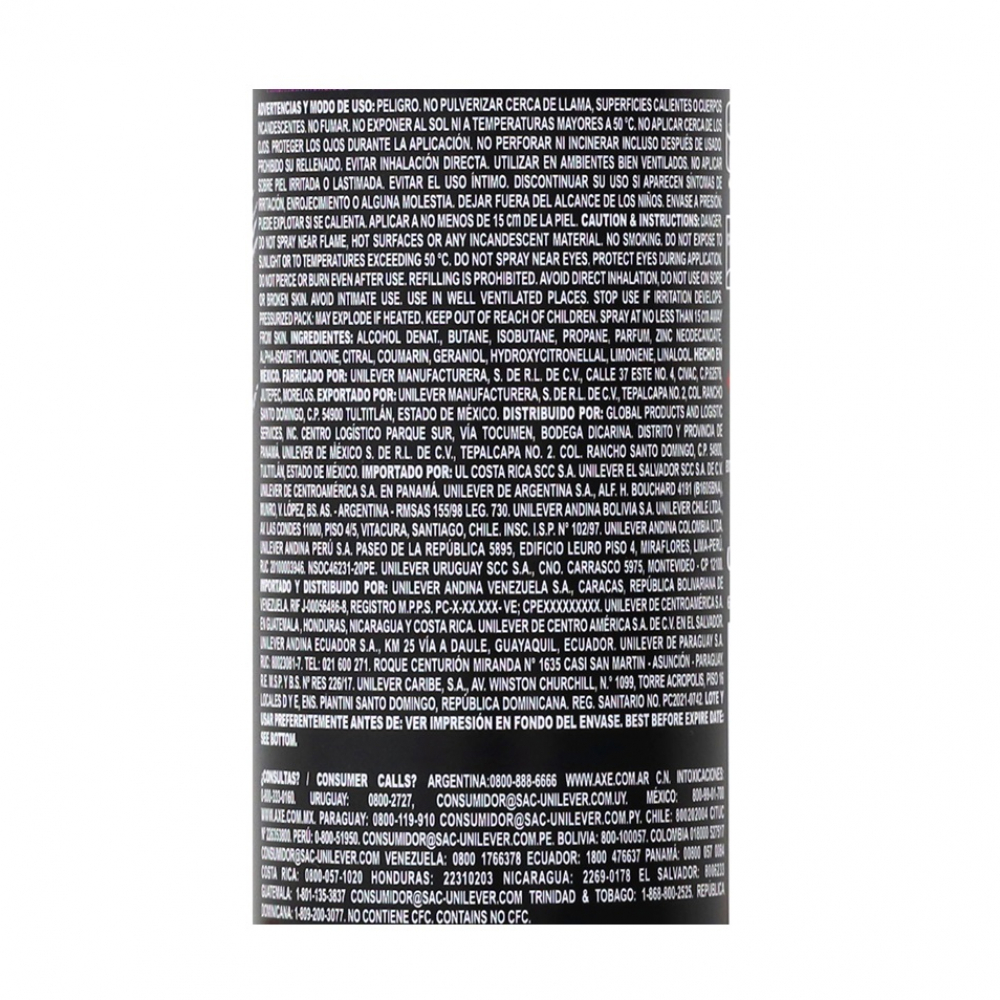 Desodorante y spray corporal para hombres Excite Axe (150 ml) - Miniatura 3