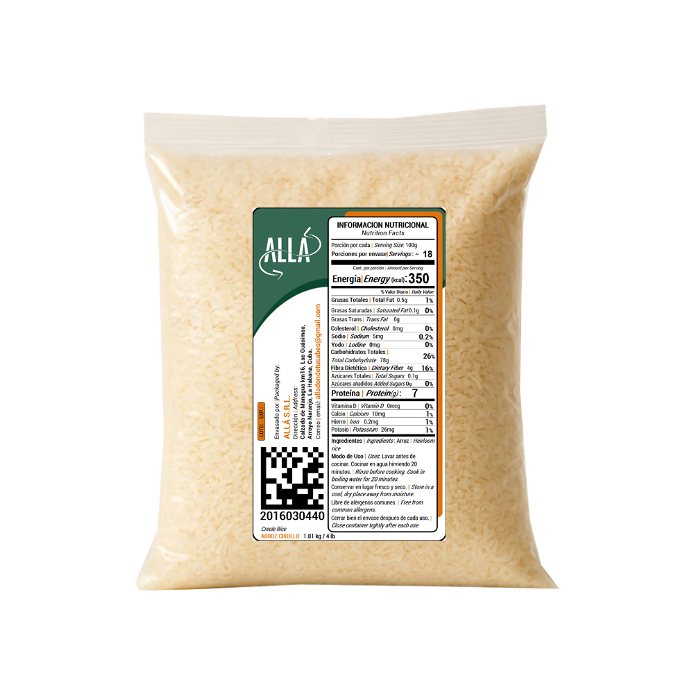 Arroz criollo ALLÁ (1.81 kg / 4 lb) - Miniatura 3