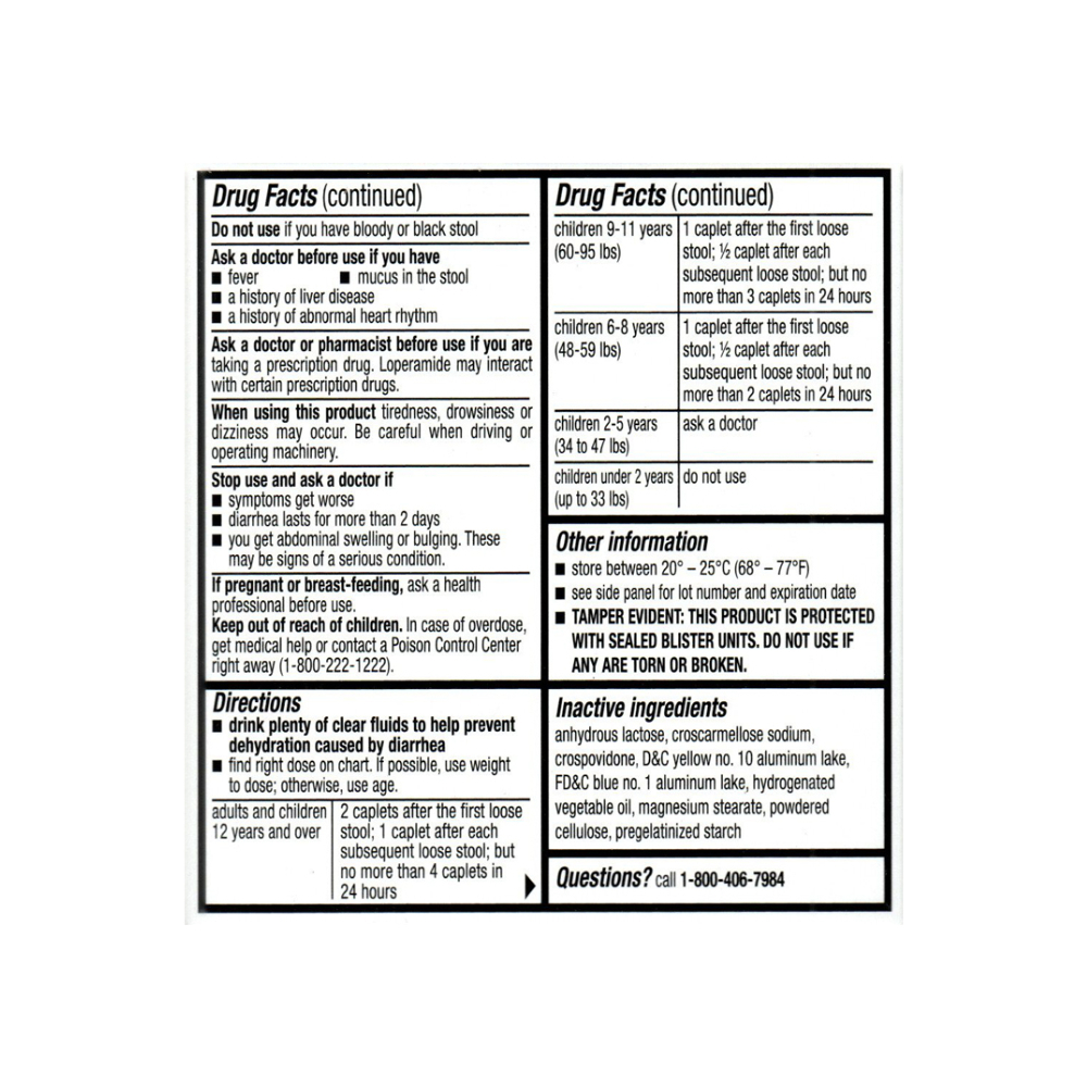 Clorhidrato de loperamida 2 mg Ohm (12 tabletas) - Miniatura 2