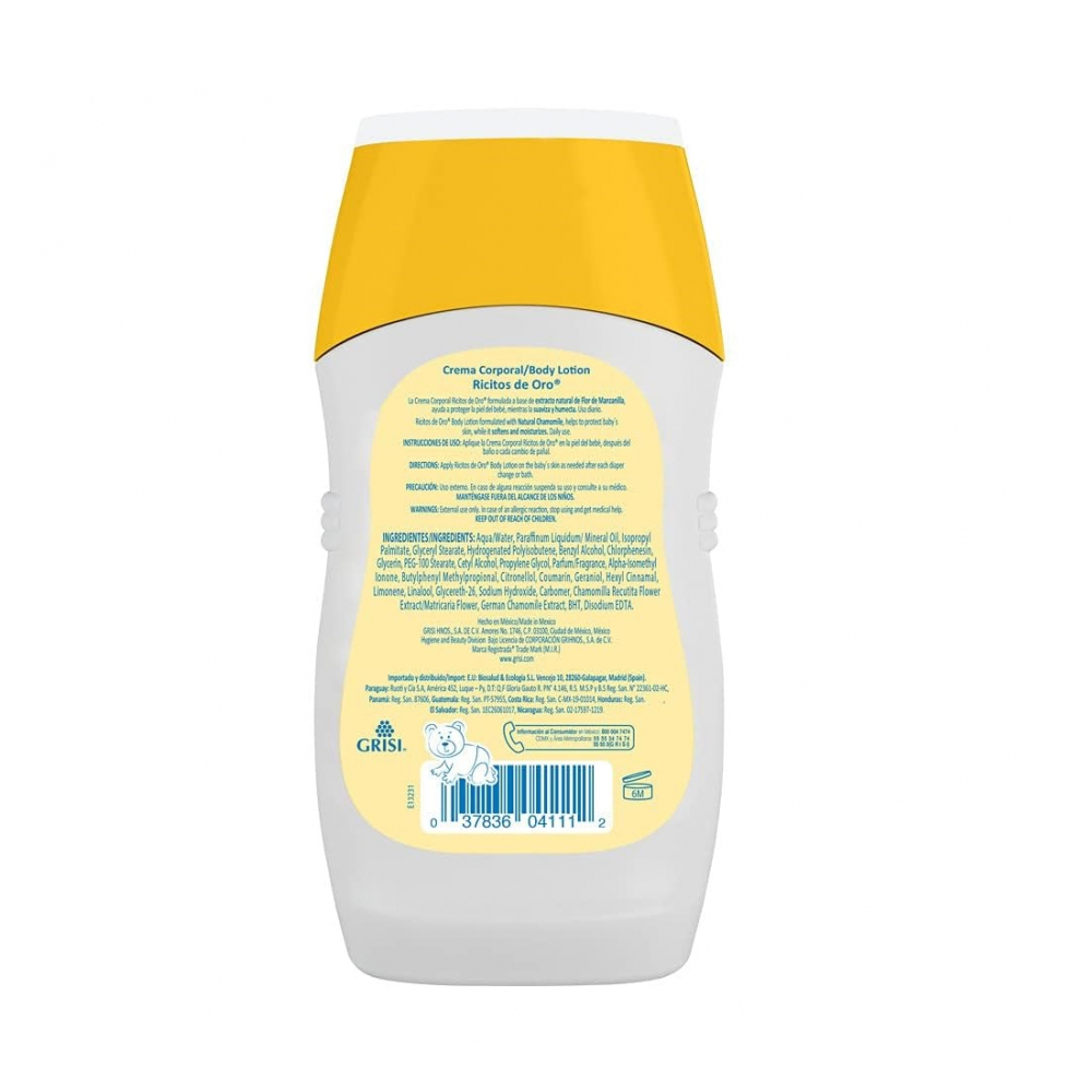 Crema corporal para bebé manzanilla Ricitos de Oro (250 ml / 8.4 fl oz) - Miniatura 3
