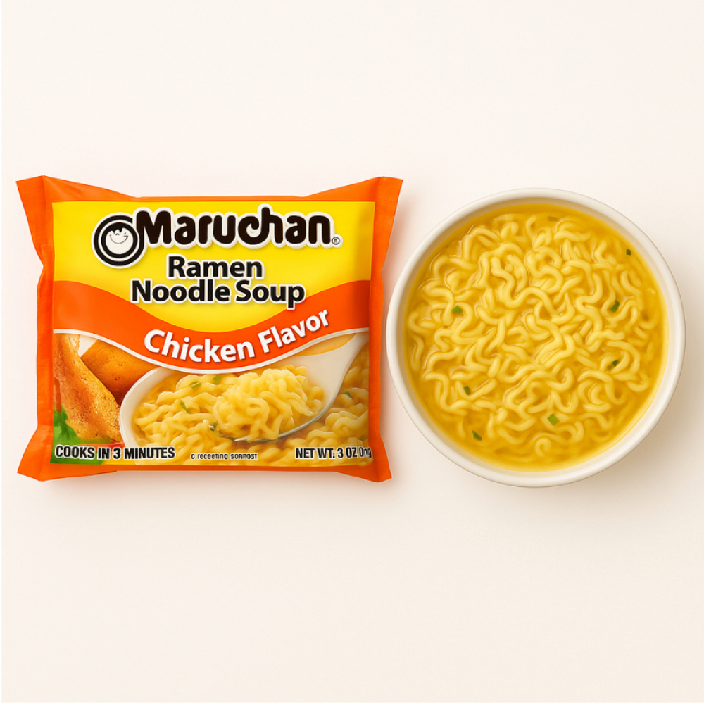 Sopa de fideos sabor a pollo Maruchan (85 g / 3 oz) - Miniatura 4
