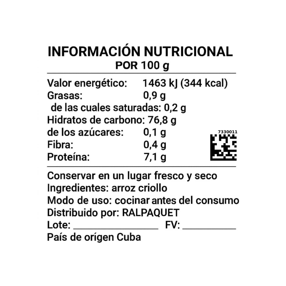 Arroz criollo Ralpaquet (2.26 kg / 5 lb) - Miniatura 2