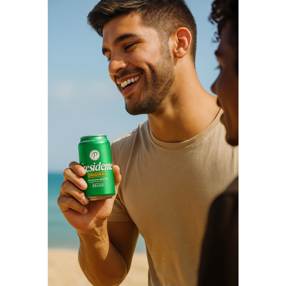 Cerveza de lata Presidente (355 ml / 12 oz) - Miniatura 4