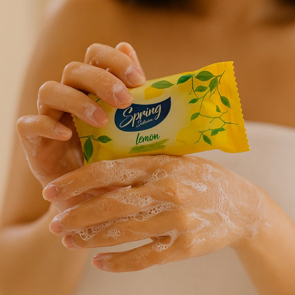 Jabón de tocador de limón Spring Blossom (100 g / 3.53 oz) - Miniatura 3