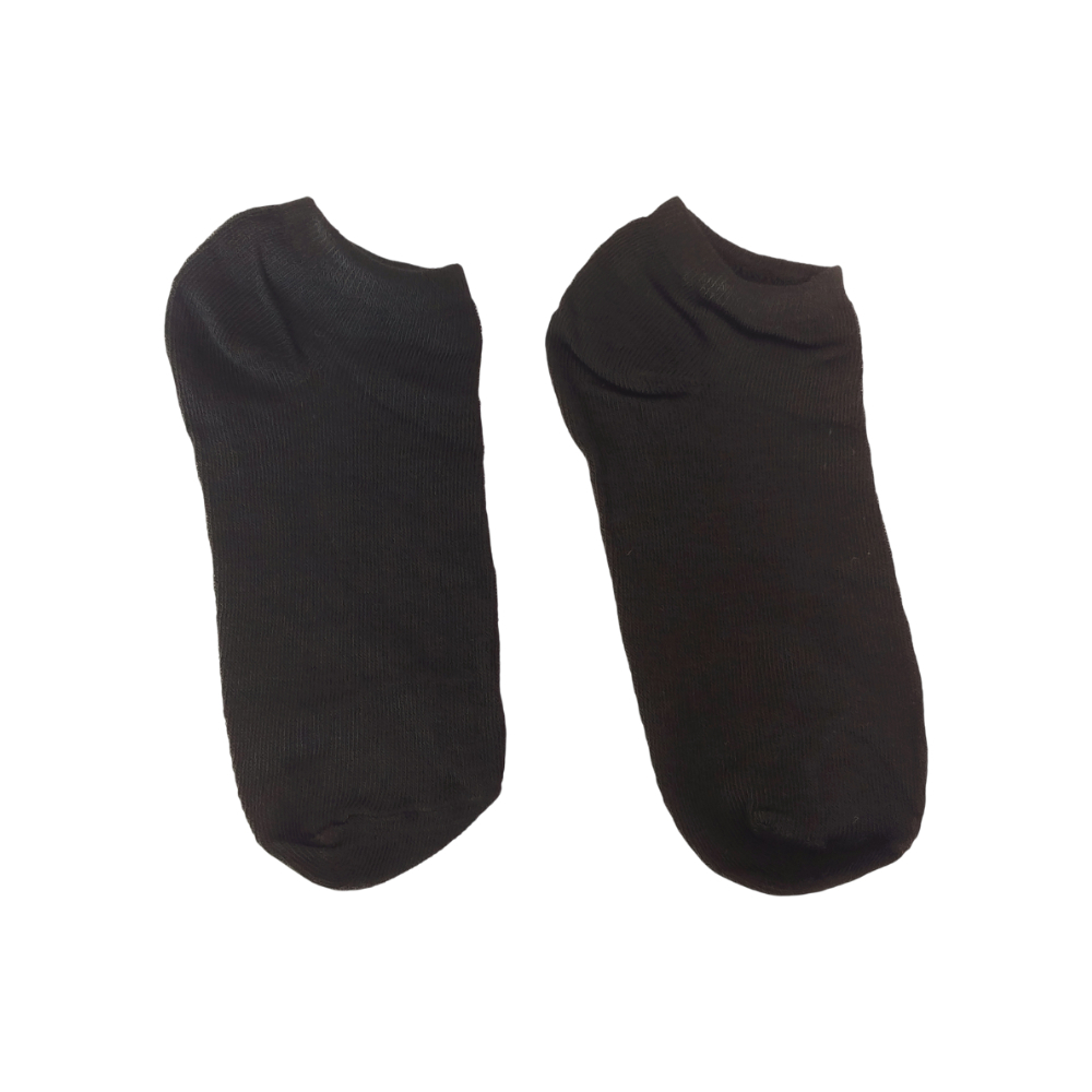 Par de medias plantilla color negro de algodón Tiara - Imagen 1