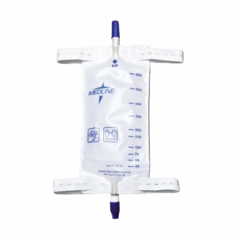 Bolsa colectora de orina con tela en la parte posterior para la pierna 600 ml / 20 oz Medline - Miniatura 3