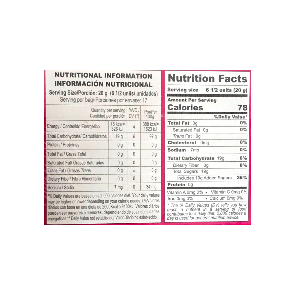 Caramelos duros sabor a fresa y mentol Freegells (334.8 g / 11.80 oz) - Miniatura 3