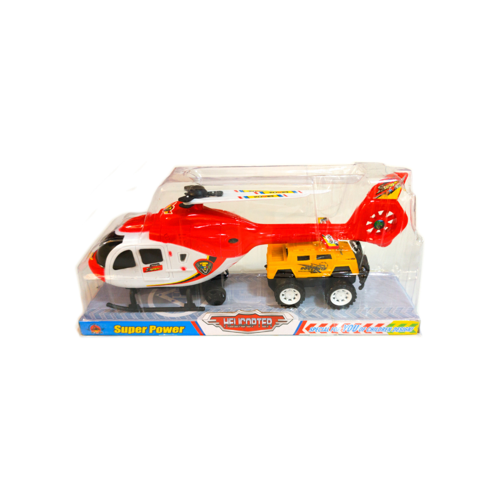 Helicóptero y jeep de juguete Super Power - Miniatura 3