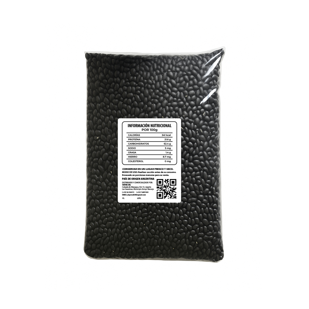 Frijoles negros LJD (5 x 454 g / 1 lb) - Miniatura 3
