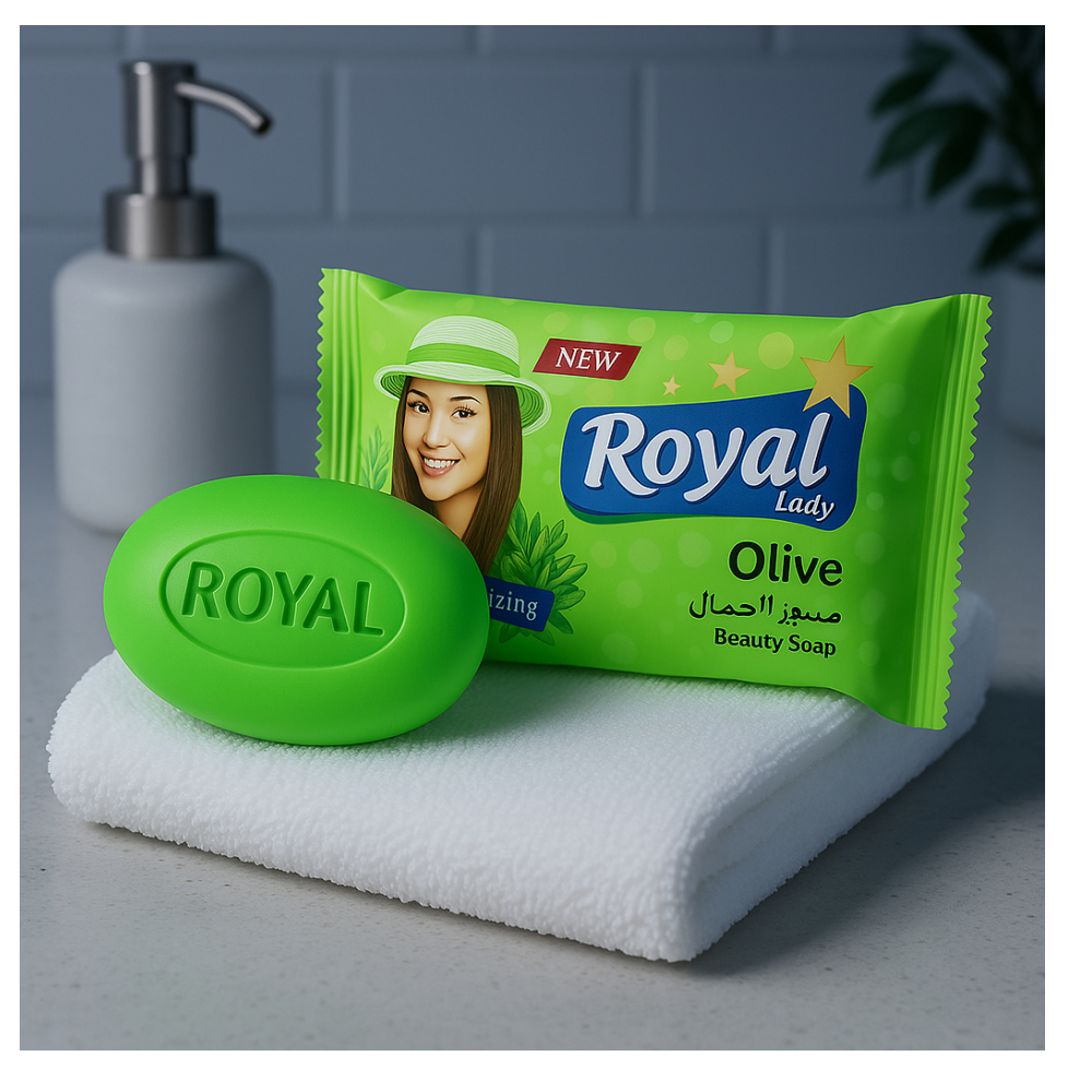 Jabón de tocador con aroma a oliva Royal Lady (4 x 80 g / 2.82 oz) - Miniatura 4