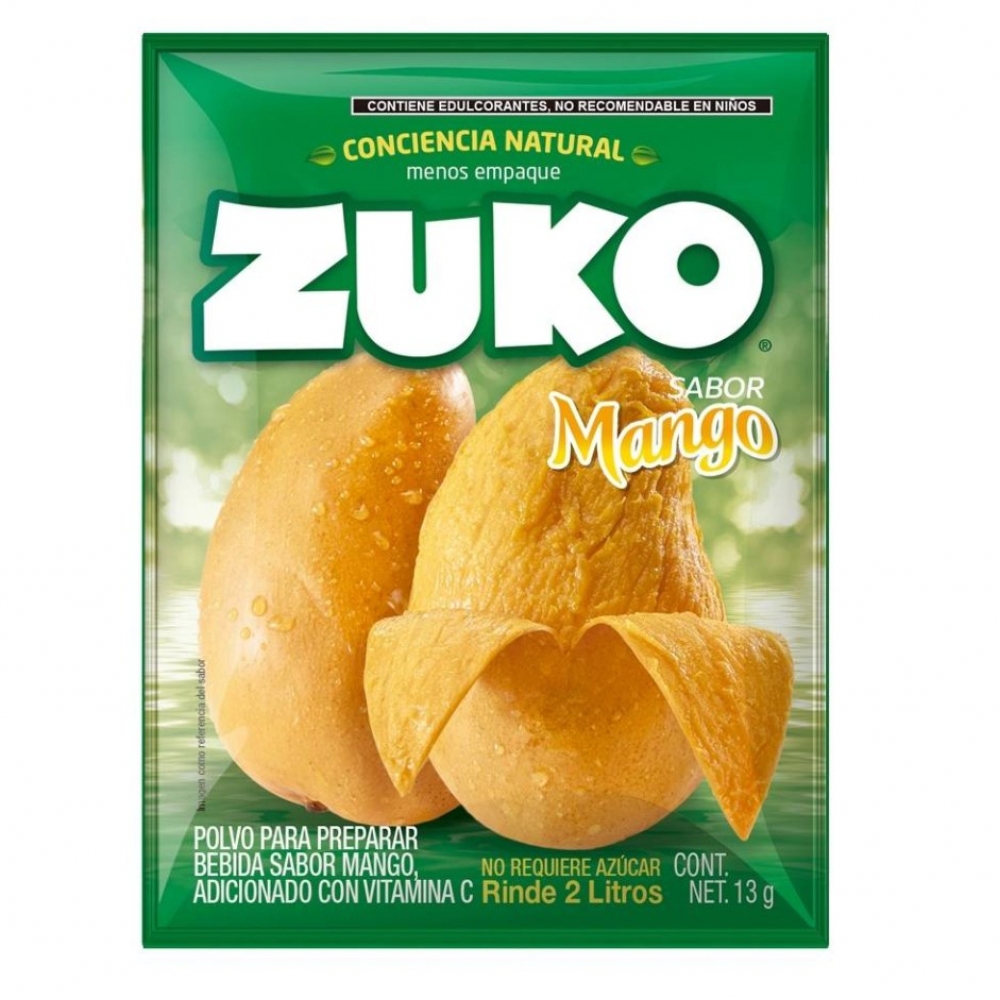 Refresco instantáneo sabor a mango Zuko (13 g) - Miniatura 3