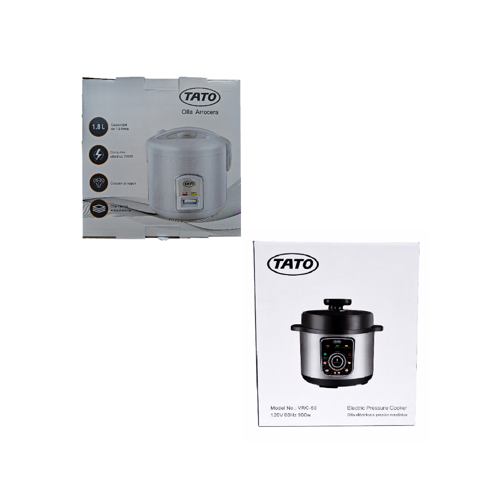 Olla reina a presión eléctrica de 5 L Tato VRC-50 + Olla arrocera eléctrica de 1.8L Tato VRC-18 - Miniatura 4