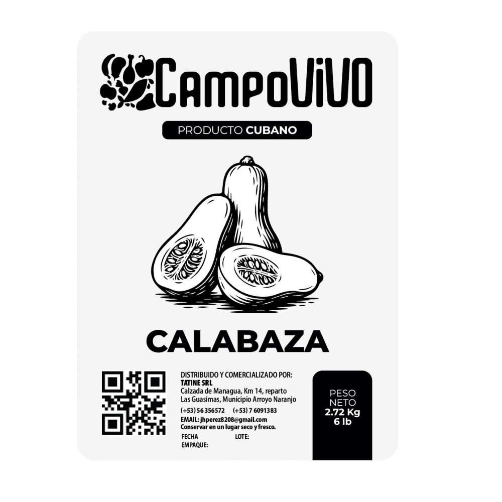 Calabaza Campo Vivo (2.72 kg / 6 lb) - Miniatura 3
