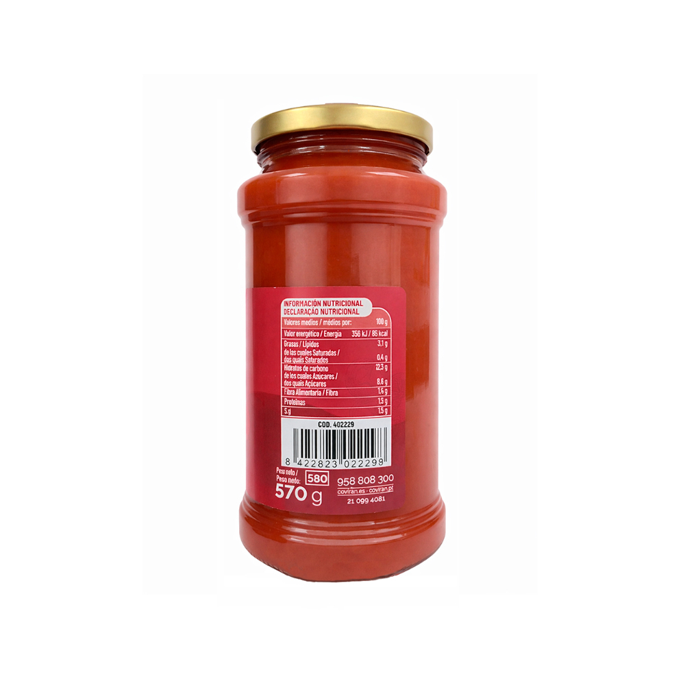 Tomate frito estilo casero Coviran (570 g / 1.25 lb) - Miniatura 2