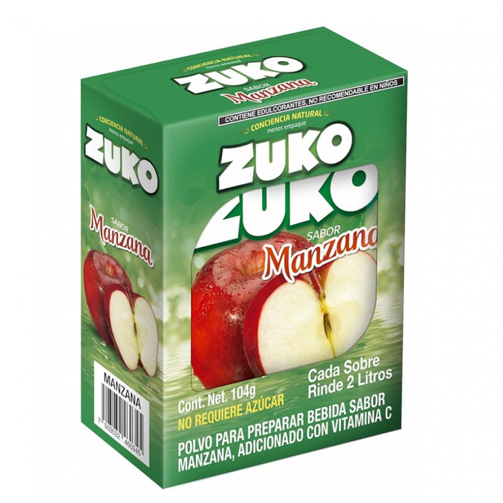 Refresco instantáneo sabor manzana Zuko (104 g / 3.67 oz) - Miniatura 4