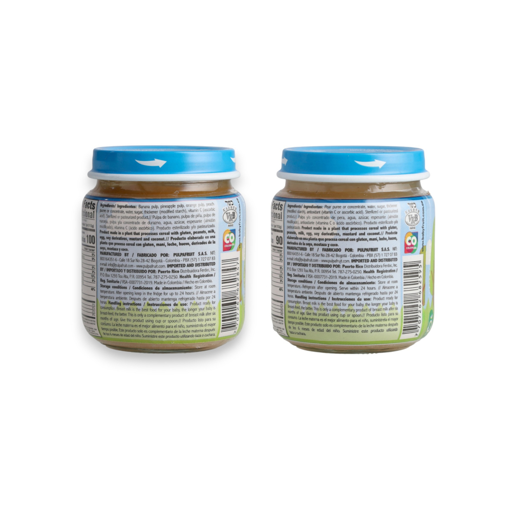 Compotas de pera y frutas mixtas Baby Fruit (24 x 113 g / 4 oz) - Miniatura 3